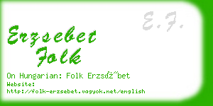 erzsebet folk business card